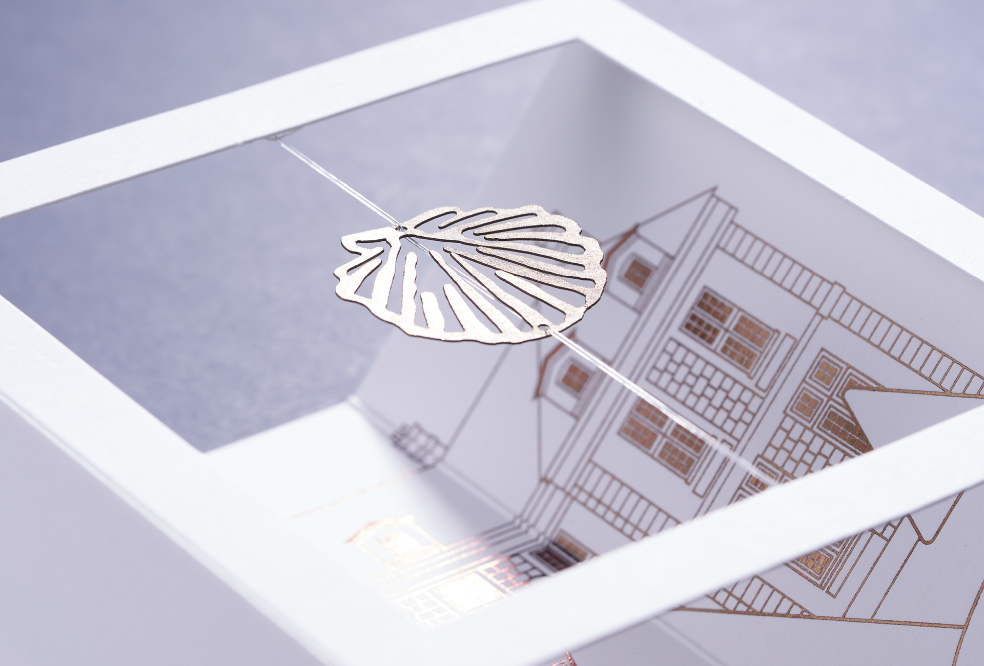 Fondation de Coubertin - Carte Pop up