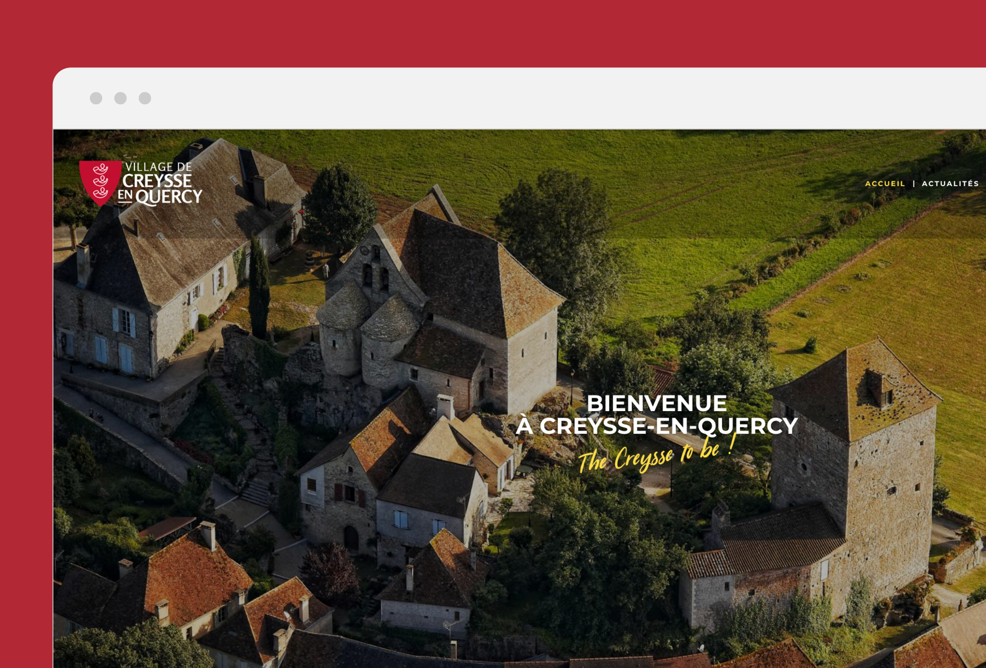 Mairie de Creysse-en-Quercy - Création du site web