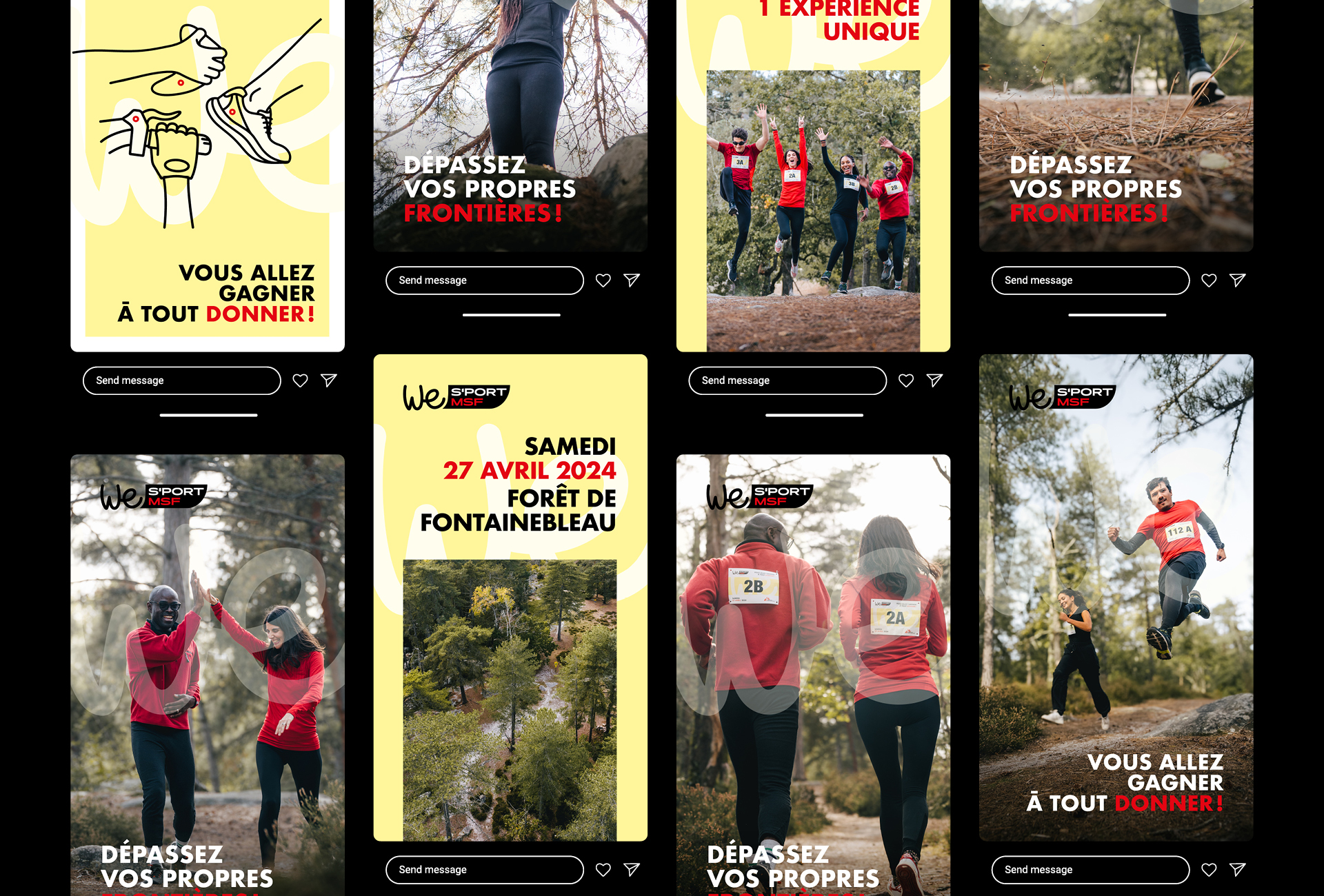 Médecins sans frontières - Campagne inscription event « We S'Port MSF »