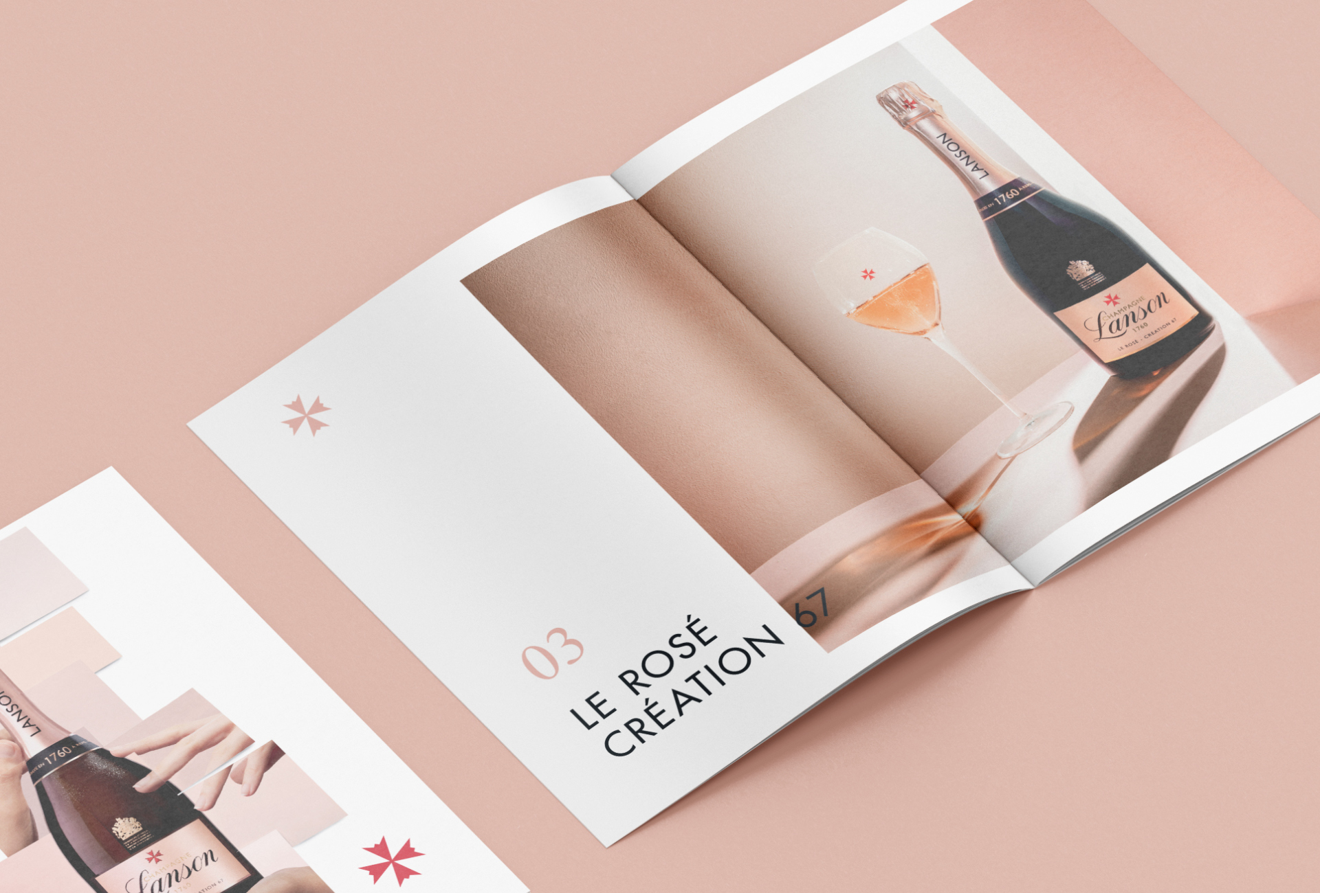 Champagne Lanson - Dossier de presse, cuvée « Rosé Création »